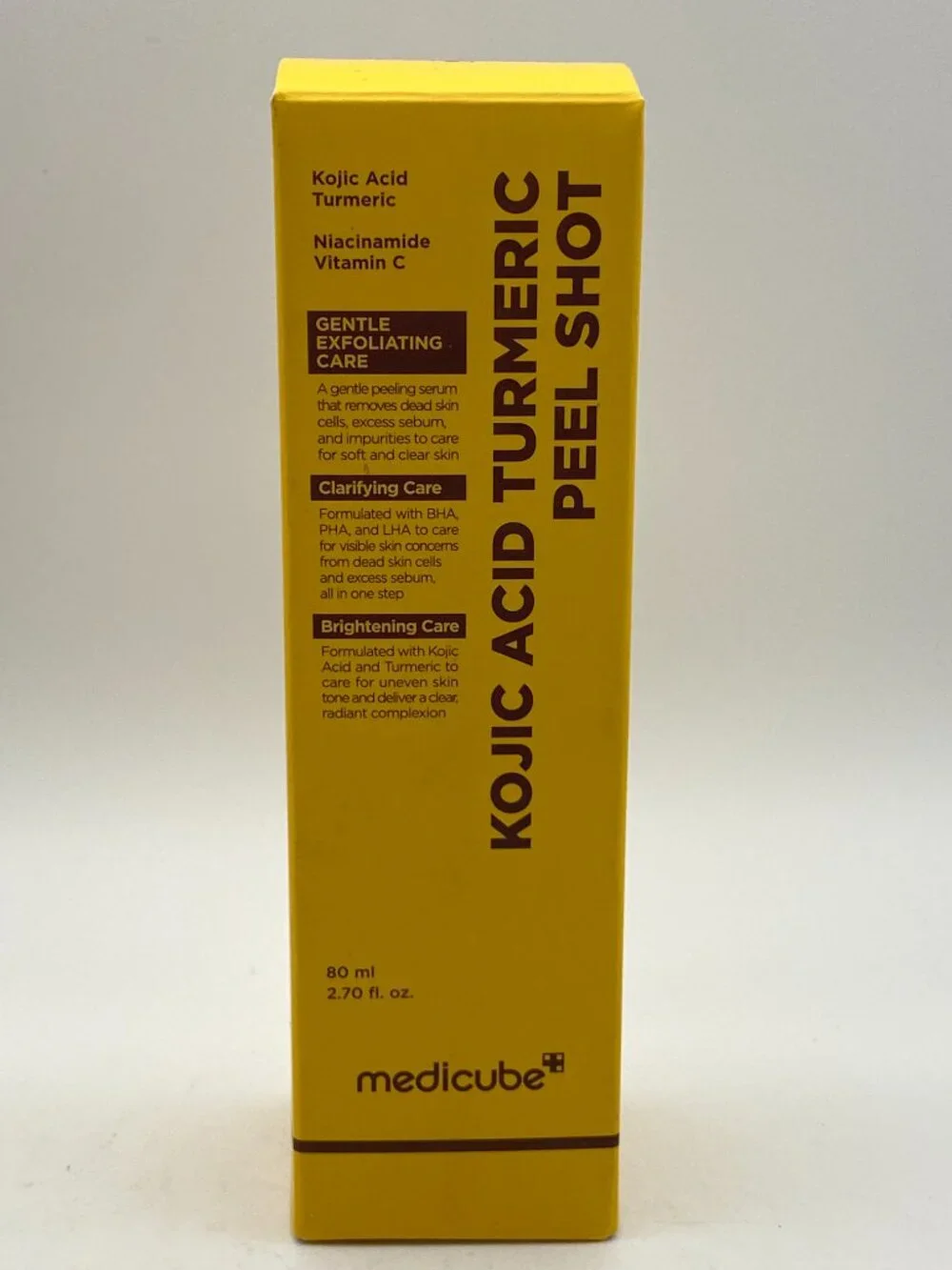 Medicube Kojic Acid Turmeric Peel Shot Exfoliating Serum (80 ml / 2.70 fl. oz.)